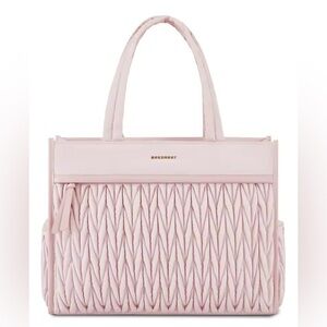 Pale Pink Woven Tote